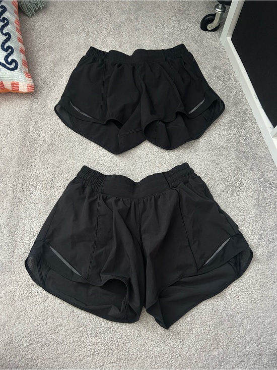 lululemon athletica Pants - lululemon athletica Black Athletic Running Shorts with Reflective Detail